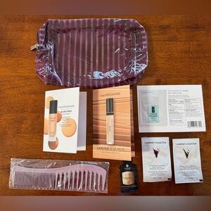 BRAND NEW Keranique cosmetic bag with samples